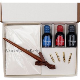 Resim Steelpen Calligraphy Ahşap Kaligrafi Kalem Seti Cs1228 N11.681 