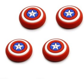 Resim Nintendo Switch/switch Oled /switch Lite Uyumlu 3d Analog Koruyucu Silikon Kaptan Amerika 