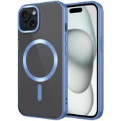 Resim iPhone Uyumlu 15 Kılıf Mat Tasarımlı Magsafe Wireless Şarj Özellikli Zore Mat Setro Kapak Caselab 