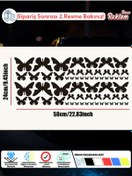 Resim Onur Reklam Holografik Kelebek Sticker Seti – Suya Dayanıklı 62’li Dekoratif Etiket 