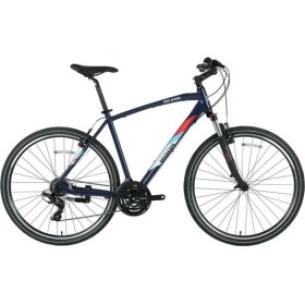 Resim Bisan Trx 8100 Erkek Şehir Bisikleti 46cm V 28 Jant 21 Vites Mat Siyah Mavi Çok Renkli 