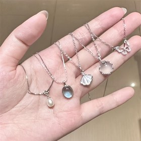 Resim White Moonlight Beş Parça Kadın Giyim Takımı, Hafif Lüks, Basit ve Yüksek Kaliteli Çok Yönlü, Günlük Kullanım, Çok Yönlü Aksesuarlar, Tatil Hediye Seçimi 