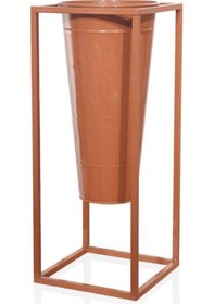 Resim The Mia Prizma Vazo & Saksı Terracota 70x30x30 Cm 