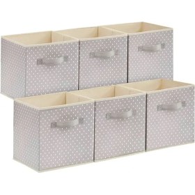 Resim 6'lı Desenli Dolap Içi Saklama Kutusu 30X30X30 cm 