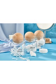 Resim FBZhome 3 Lü Top Kapaklı Şeffaf Etiketli Kulak Pamuğu - Makyaj Pamuğu -Pamuk Organizeri 500 ml 