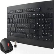 Resim Lenovo Kablosuz Klavye Ve Mouse Siyah 