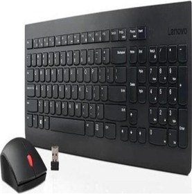 Resim Lenovo Kablosuz Klavye Ve Mouse Siyah 