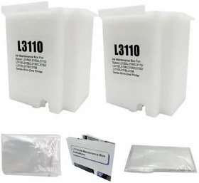 Resim Epson 103 L3260 ile uyumlu Yazıcı Süngerli Atık Mürekkep Tankı Atık Kutusu Waste Ink Pad 2 Adet 
