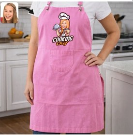 Resim Bk Gift Kişiye Özel Karikatürlü Pembe Mutfak Önlüğü -1, Aşçı Ve Şef Önlüğü, Ev Hediyesi Kobitmeyencom36655 Bk Gift Renkli 