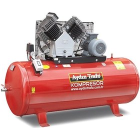 Resim Aydın Trafo 22-530 10 12 Bar 530 LT Çift Kademeli Pistonlu Kompresör 
