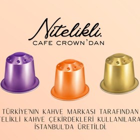 Resim Cafe Crown 120'li Kapsül Kahve Nespresso Uyumlu Mega Paket - 120 Al 60 Öde! 