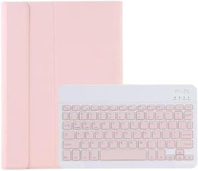 Resim Microcase iPad 10.Nesil 10.9 2022 ile uyumlu Bluetooth Klavyeli Standlı Kılıf - BKK4 Pembe 