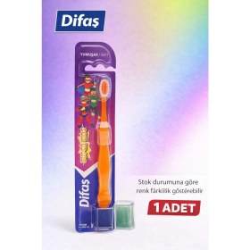 Resim Difaş Kids Çocuk Diş Fırçası Koruyucu Kapaklı Yumuşak Kıllı 1 Adet 