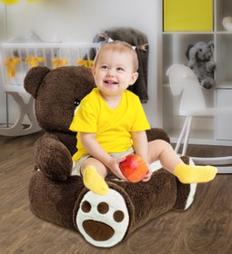 Resim Özgüner Oyuncak Ayı Peluş Bebek Çocuk Koltuğu (%100 YERLİ) 