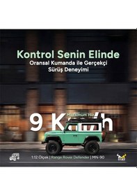 Resim Mn Model Mn90 1/12 Land Rover Defender D90 4wd Rc Model Crawler Offroad Uzaktan Kumandalı Araba Arazi Aracı Truck Rtr Yeşil Mn-90 +dahili Işık Seti 