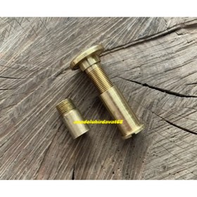 Resim Door PİRİNÇ ÇELİK KAPI DÜRBÜNÜ UZATMALI KAPI DÜRBÜNÜ SARI RENK 14MM 8CM 