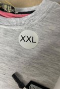 Resim XXL Beden Etiketi Yuvarlak Yapışkanlı 3x3 cm 150 Adet 