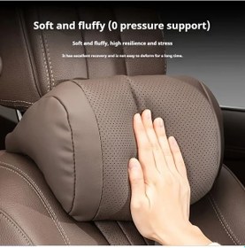 Resim Dream011 Luxury Napa Kırmızı Bel Ve Baş Destek Yastığı Nefes Alabilir Tüm Mevsimler 