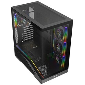Resim Rampage Reaper 850w 80+ Bronze Tempered Glass 4 12cm Argb Siyah Atx Gaming Kasa 