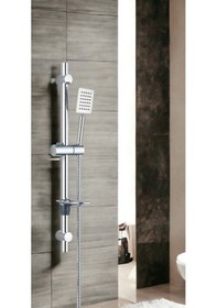 Resim T-may Sart Mat İnox Oval Borulu Hareketli Sürgülü Duş Seti Üst Takımı 