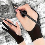 Resim Sanatçı Çizim Eldivenleri, İki Parmaklı Çizim Eldivenleri, Dijital Çizim, Boyama, Sanat Yaratımı için Kaymaz Nefes Alabilen Eldivenler, Sol ve Sağ El Kullanımı için 