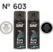 Resim 2 x Sprey Boya Parlak (Siyah & Beyaz) 400ml 