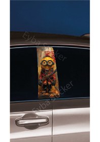 Resim Araç Kapı Direk Kaplama Folyosu Desenli Drk18 Sağ Sol Takım 2 Adet - 22x50 Cm 