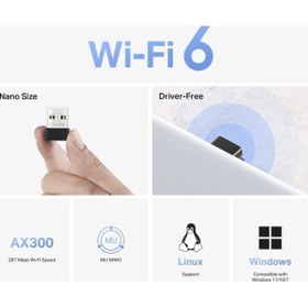 Resim Mercusys Ma14n Ax300 Nano Wireless Usb Adapter 