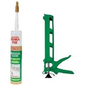 Resim Somafix Fermfix Genel Amaçlı Şeffaf Silikon Ve Silikon Mastik Tabancası Seti 