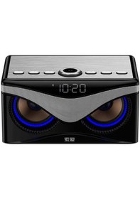 Resim Soaiy S10 Taşınabilir Kablosuz Bluetooth Hoparlör - Dijital Saat & FM Radyo & USB & Hafıza Kartı - ZORE-219066 