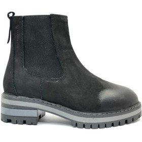 Resim Hammer Jack 102-24615-z Patricıa Hakiki Deri Postal Kadın Bot Siyah-Nubuk 