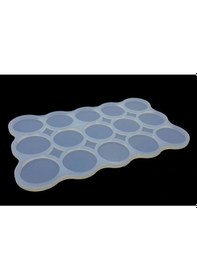 Resim Epoksikalipmarketi Epoksi Silikon Yuvarlak Magnet Kalıbı 15'li, Silikon Kalıp 