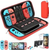 Resim Ximistore9 Switch Oled/süreç Versiyonu Beyaz Korumalı Set: Kılıf, Stant, Cam Ekran Koruyucu Ve Joystick Kapağı - Dayanıklı, Hafif Aksesuar Paketi 