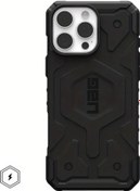 Resim Chuangyinshop Uag Magnetic Adventure Series İphone Uyumlu 16 İçin Siyah Kasa 12 13 14 15 Plus Pro Max 