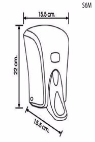 Resim Gold Paper Krom 1000 ml Üstten Doldurmalı Dirsek Temaslı Sıvı Sabun Ve Dezenfektan Banyo Ve Mutfak Aparatı 