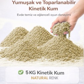Resim Kinetic Sand 5 KG Kinetik Kum - Eğitici ve Öğretici Oyun Kumu 
