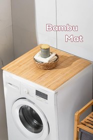 Resim Bambu Kaydırmaz Tabanlı Banyo Paspası/matı 70×45cm 