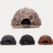 Resim Paisley Baskı Vintage Docker Şapka Klasik Unisex Bere Hip Hop Kafatası Kap Kadınlar Erkekler Için Hafif Hafif Bere 