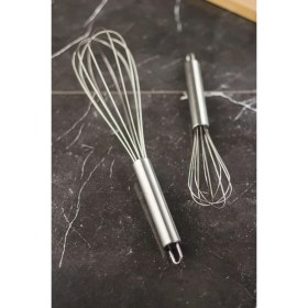 Resim Feyza Design 2'li Metal Çırpıcı Seti, Dayanıklı ve Pratik Mutfak Gereçleri 