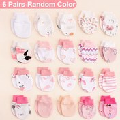 Resim 6'lı Paket Rastgele Renk Kombinasyonu Sevimli Hayvan Gökkuşağı Baskılı Yenidoğan Eldivenleri, Çocuklar İçin Tırnak Koruyucu Şapkalar, Her Mevsim Anne ve Bebez İhtiyaçları 0-6 Ay, , Tüm Mevsimler İçin Giyim,Oyuncu Tasarım,Eğlenceli Baskılar,Nefes Alabilen Malzeme,Dayanıklı Dikiş,Parmak Eldivenleri,İlk Kez Anne Olanlar,Yeni Ebeveynler 