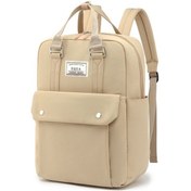 Resim Mufunye Dizüstü Bilgisayar Sırt Çantası, Basit Ve Çok Yönlü, Sıçramaya Dayanıklı, Kayısı Rengi/16 İnç Çok Renkli 