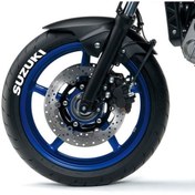 Resim Performance Stickers Motorsiklet Suzuki 4 Adet Beyaz Ince Yanak Lastik Her Lastiğe Uyumlu Sticker 