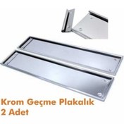 Resim Genel Markalar Paslanmaz Metal Plaka Altlığı. Krom Plakalık 2 Adet Tüv Geçerli 