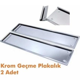 Resim Genel Markalar Paslanmaz Metal Plaka Altlığı. Krom Plakalık 2 Adet Tüv Geçerli 