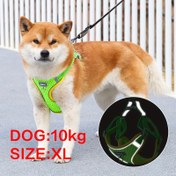 Resim 1pc Solunabilir Polyester Köpek Tasma, Konforlu Mesh Pet Yeleği, Küçük ve Orta Boy Köpekler için Leash Bağlantısı ile, Outdoor Yürüyüş Ekipmanı, Pilsiz 