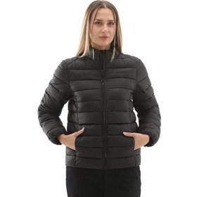 Resim Skechers W Outerwear Pop Up Detailed Padded Jacket Kadın Ceket Siyah 