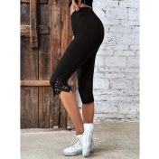 Resim Nnstartshopping Kadın Yüksek Bel Dantelli Dalgıç Tayt 