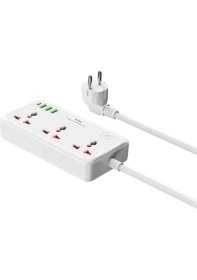 Resim Wiwu WI-S005 Gan Tech Teknolojili Çoklu Priz Power Strip 30W Beyaz 
