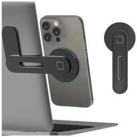 Resim Willowhaven Siyah 10 13 Inç Ayarlanabilir Laptop Stand Manyetik Telefon Tutucu Alüminyum Monitör Askı Siyah 