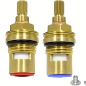 Resim Hightower 2 Adet 1/2 Pirinç Seramik Disk Musluk Kartuşu Sıcak Soğuk Su Mixer Yedek Parça 